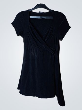 MARIPOSA Schwarzes Wickelkleid