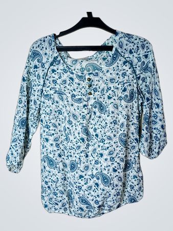 Orsay Blaue Paisley-Print-Bluse