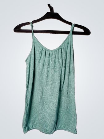 Gecrushtes Textur Spaghetti-Träger Tanktop
