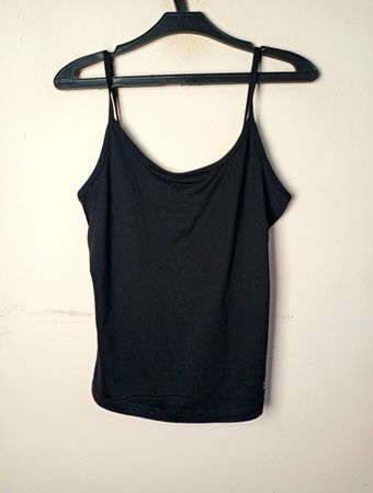 Vivance Black Spaghetti Strap Tank Top
