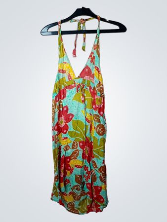 Lafayette Accessoires Floral Print Halter Dress