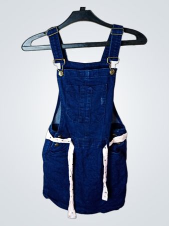 Lili Marelle Mädchen Denim Overall Kleid 140cm