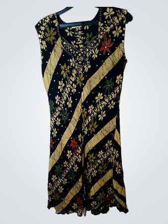 Ärmelloses Kleid mit blumigem Druck