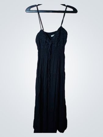 ANGELIE Schwarzes Maxikleid