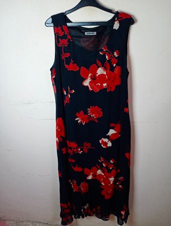 Special by Kellbach Damen Ärmelloses Kleid mit Blumenmuster
