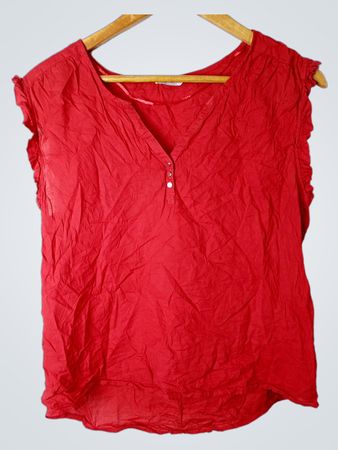 CAMAIËU Rotes ärmelloses Top