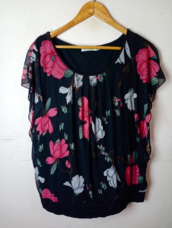 BAISHENGGT Floral Print Top