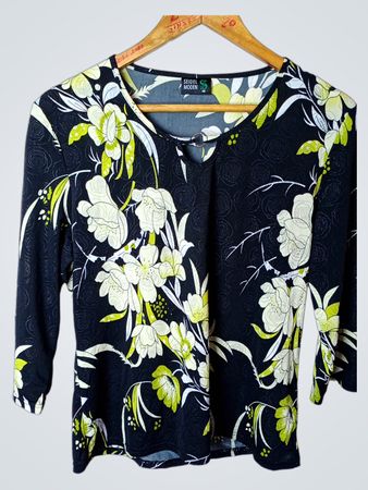 SEIDEL MODEN Damen Blusenshirt mit floralem Druck Größe 40