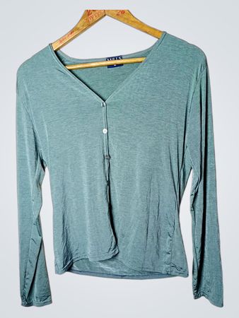 MILLS WOMEN Langarm V-Ausschnitt Top