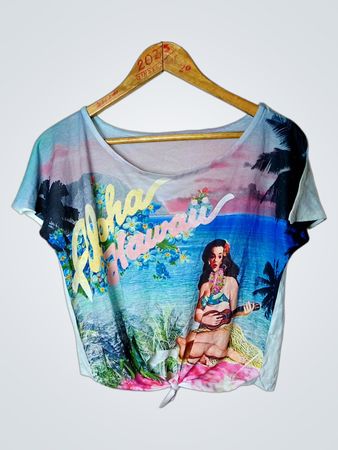 Denim Co Aloha Hawaii Grafik T-Shirt
