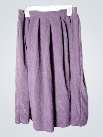 Classics Lila Plisseerter Midi-Rock