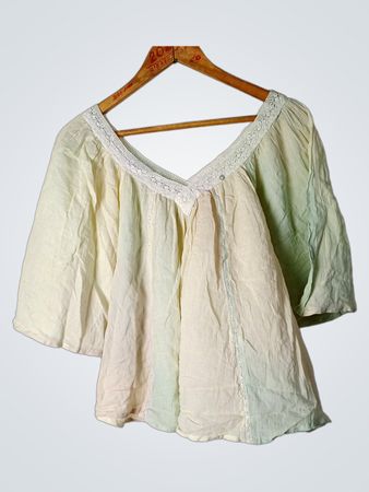 Damen V-Ausschnitt Bluse