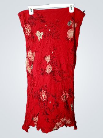 Marks & Spencer Rotes Blumenkleid