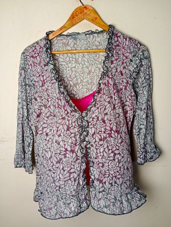 Per Una Floral Print Cardigan