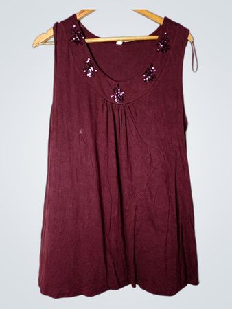 sheego Style ärmelloses Top mit Verzierungen