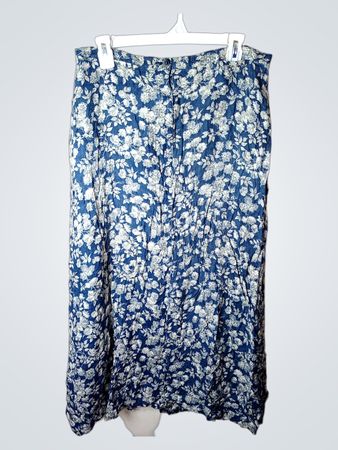 Liz Claiborne Sport Floral Linen Midi Rock