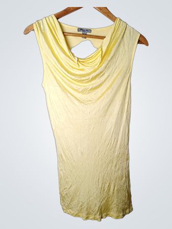 Bandolera Gelbes Ärmelloses Top mit Kapuze