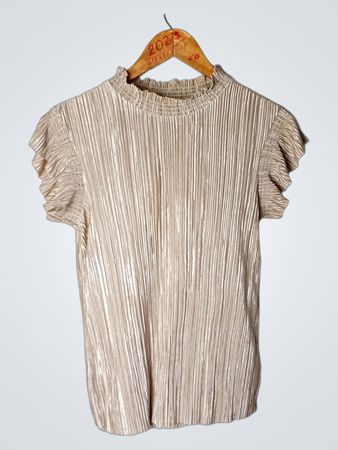 ellos Damen Plissee Mock Neck Top