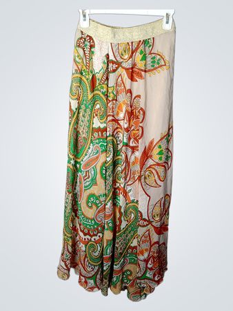 ACTAN Damen Bedruckter Maxirock Made in Turkey