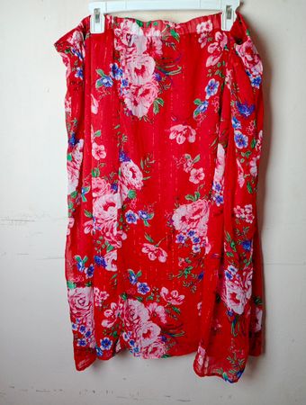 Miller's Woman Rote Blumenmuster Maxi-Rock