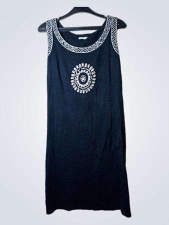 In Extenso Black Embellished Sleeveless Top