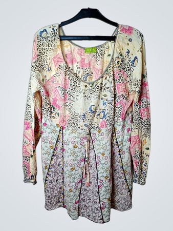 HHG Bedrucktes Langarmkleid