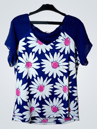 Per Una Daisy Print T-Shirt