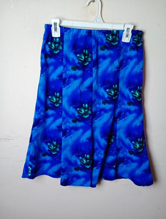 Röcke mit blauem Floralprint