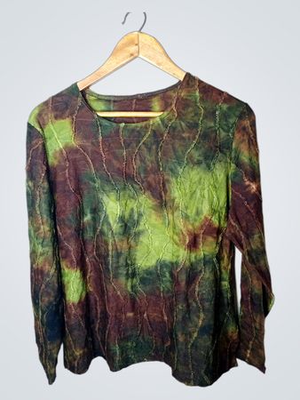 Langarm-Tie-Dye-Oberteil