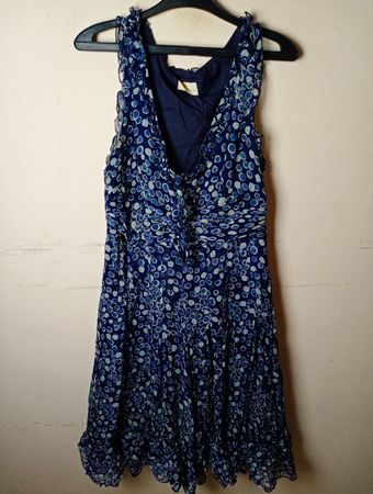 INEAEMME Blue Polka Dot Dress