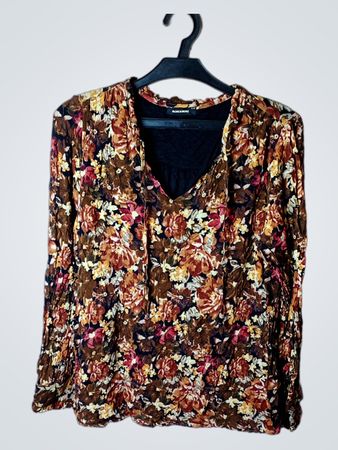 MORE & MORE Blumenmuster Bluse