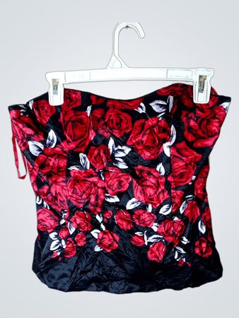 White House Black Market Floral Corset Top