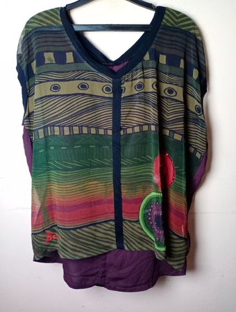 Desigual Bedruckte Tunika-Bluse