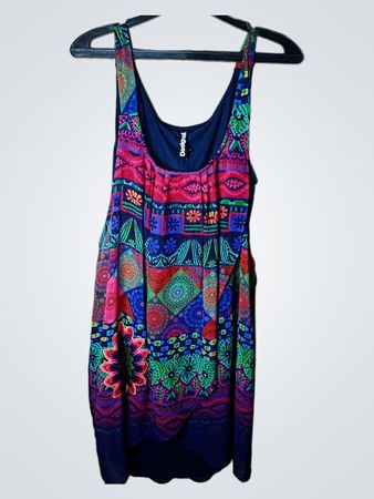 Desigual Ärmelloses Bedrucktes Kleid