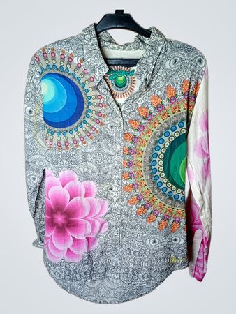 Desigual Bedrucktes Langarmhemd