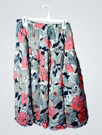 Maxi-Rock mit Blumenmuster