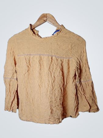 Warenfirma Orange Strukturierte Bluse