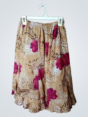 Floral Print Rüschensh skirt