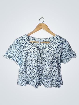 & Other Stories Paris Atelier Floral Print Top