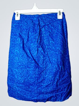 Blauer Paisley-Print-Rock