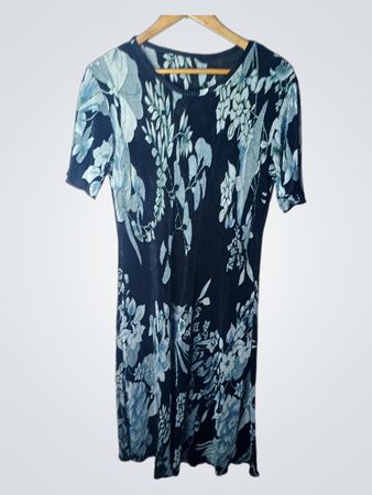 Falten Kleid mit Blumenmuster