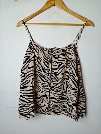 George Zebra Print Cami Top