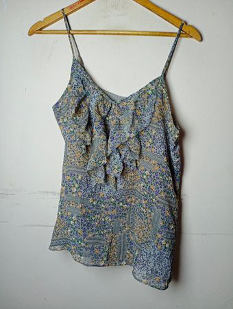Old Navy Floral Print Ruffle Cami Top