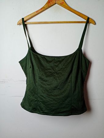 Dalia D London-Paris-New York Grüne Spaghetti-Trägertop