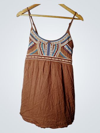 BUBBA Besticktes Slip-Kleid