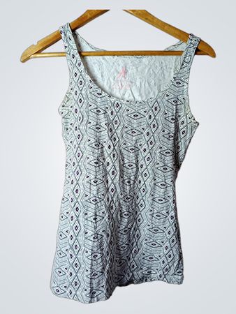 Atmosphere Damen Tanktop mit geometrischem Druck