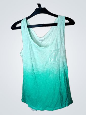 Ombre Tank Top mit Pailletten-Tasche