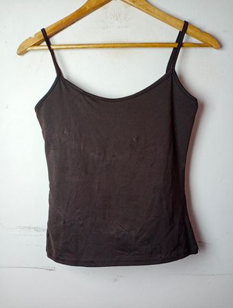 Braunes Spaghetti-Top
