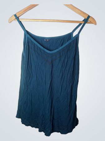 Türkises Spaghetti-Träger-Tanktop