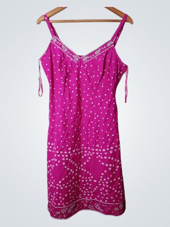 Monsoon Beach Boutique Pinkes Kleid mit weißen Punkten